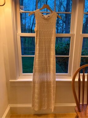 Olive & Oak Crochet Maxi Dress - Cream